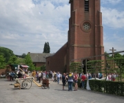 Accueil au centre du village - Transhumance 2018