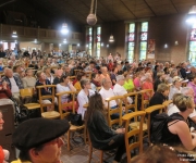 Accueil au centre du village - Transhumance 2018